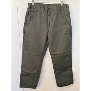Men's Dickies olive Green Relaxed Fit Cargo Pants Waist 34 inseam 30
